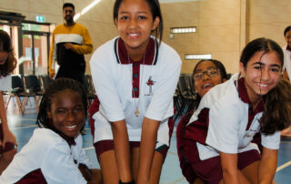Year 7 students enjoy their first school spirituality day at Holy Spirit Catholic College Lakemba.