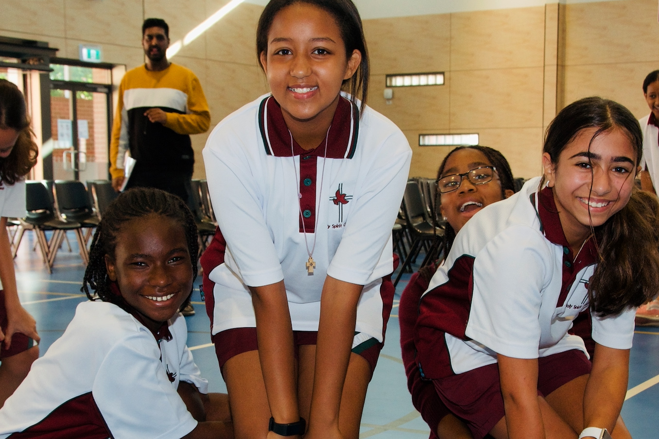 Year 7 students enjoy their first school spirituality day at Holy Spirit Catholic College Lakemba.